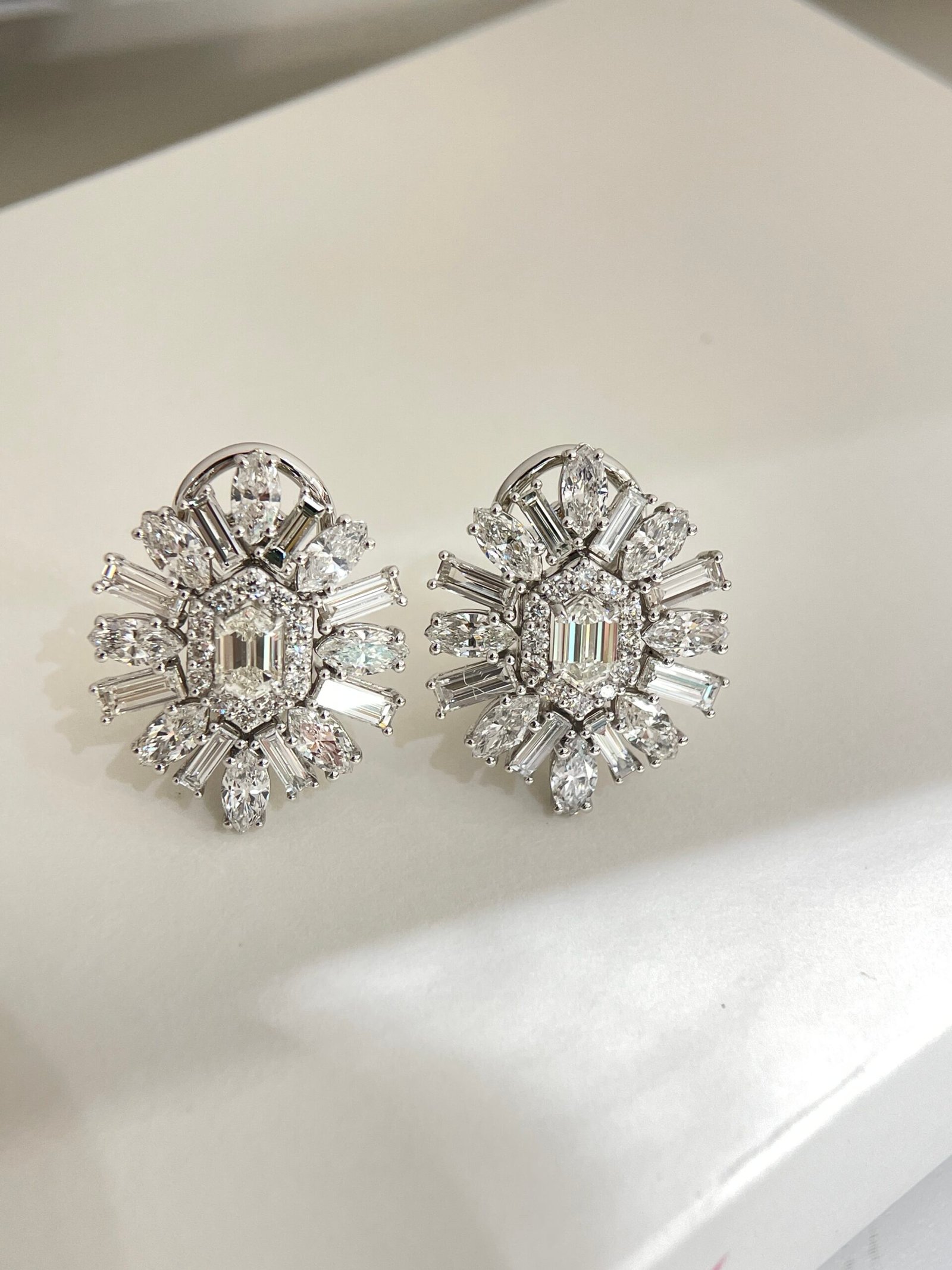 the customizable igi laboratory diamond stud earrings are 18k gold fancy diamond earrings specially designed for women the customizable igi laboratory diamond stud earrings are 18k gold fancy diamond earrings specially designed for women