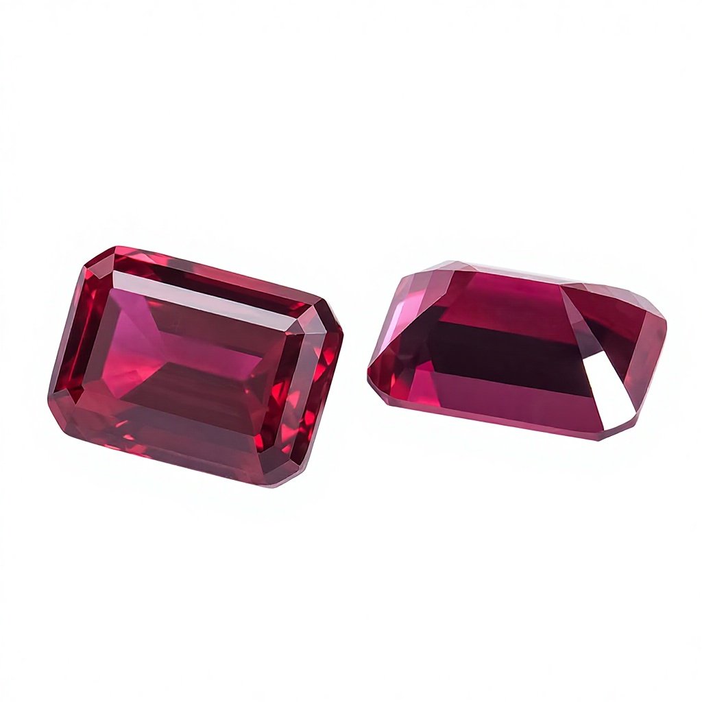 synthetic ruby square polished lab created grandmother cut red gemstone pigeon blood precious color treasure synthetic ruby square polished lab created grandmother cut red gemstone pigeon blood precious color treasure