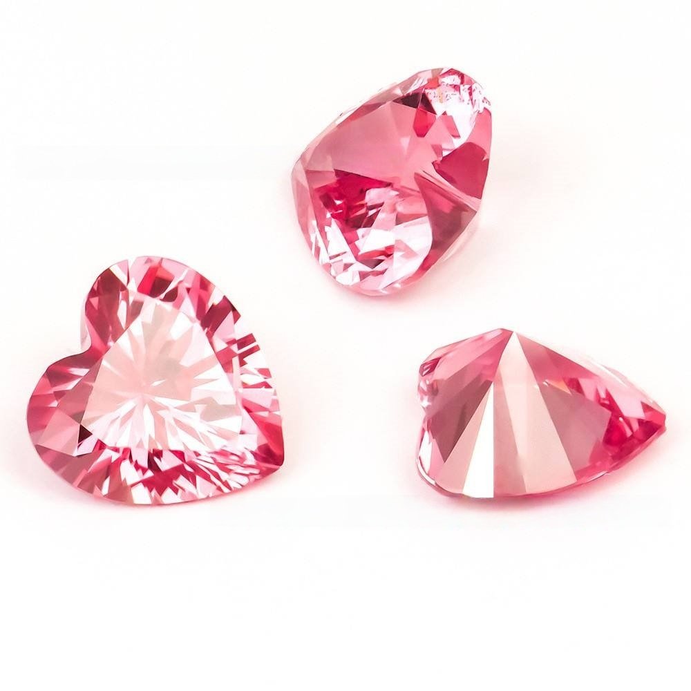 laboratory regenerated lab grown papalacha heart shaped gem pink love naked stone high end artificial color diamond laboratory regenerated lab grown papalacha heart shaped gem pink love naked stone high end artificial color diamond
