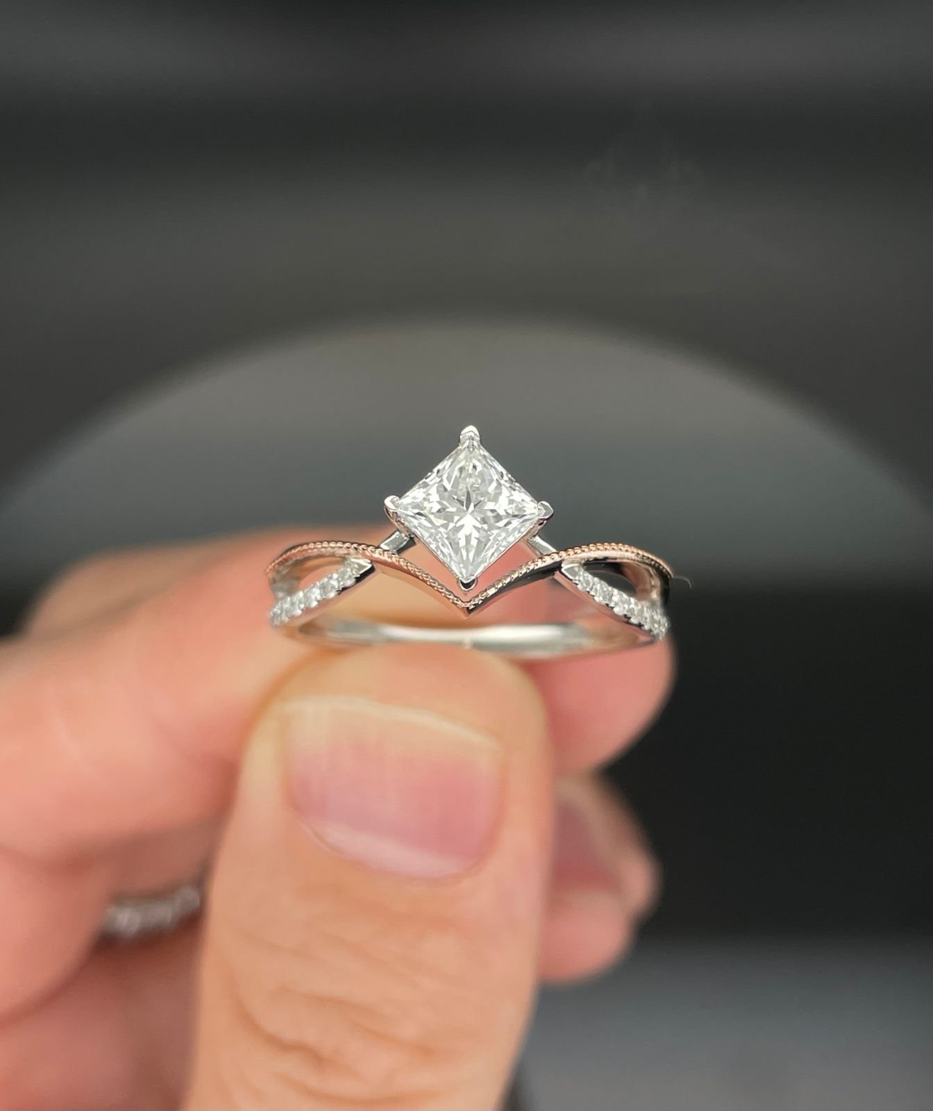 customizable diamond rings, igi certified 1ct asscher cut diamonds, 14k/18k gold engagement rings, suitable for proposal gifts customizable diamond rings, igi certified 1ct asscher cut diamonds, 14k/18k gold engagement rings, suitable for proposal gifts