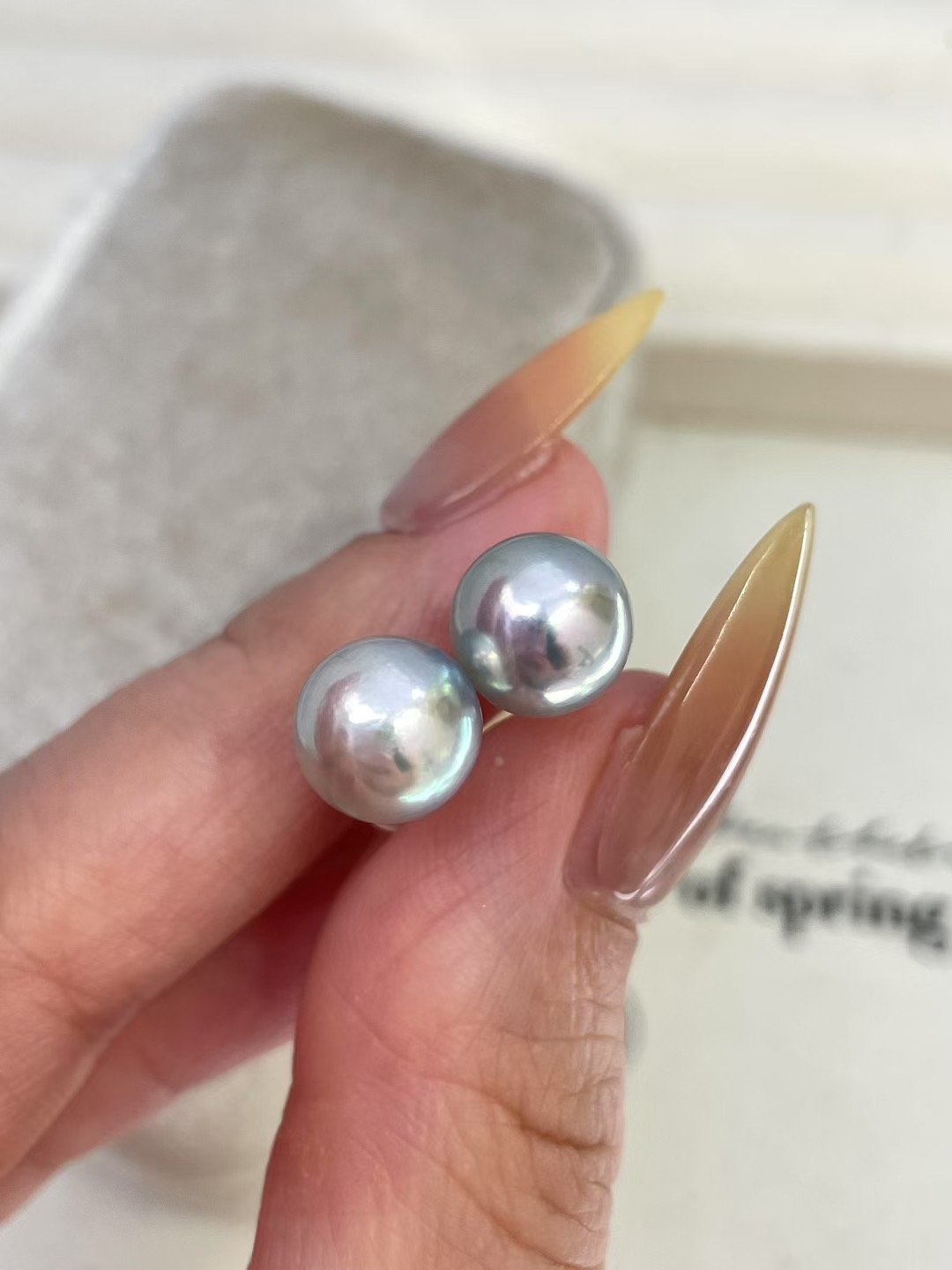 customizable silver pearl earrings, seawater pearls/freshwater pearls, classic and versatile silver pearl earrings customizable silver pearl earrings, seawater pearls/freshwater pearls, classic and versatile silver pearl earrings