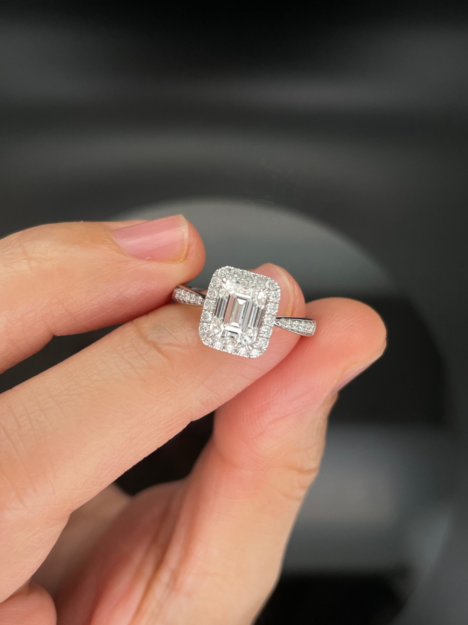 customizable diamond ring, igi certified 1.5ct emerald cut diamond, 14k/18k gold engagement ring, perfect for a proposal customizable diamond ring, igi certified 1.5ct emerald cut diamond, 14k/18k gold engagement ring, perfect for a proposal