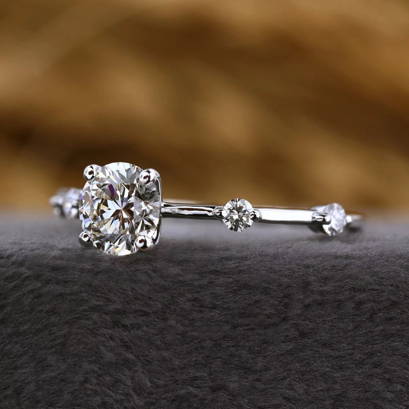 the classic 18k gold igi certified round cut four prong diamond ring from the laboratory is the perfect engagement gift the classic 18k gold igi certified round cut four prong diamond ring from the laboratory is the perfect engagement gift