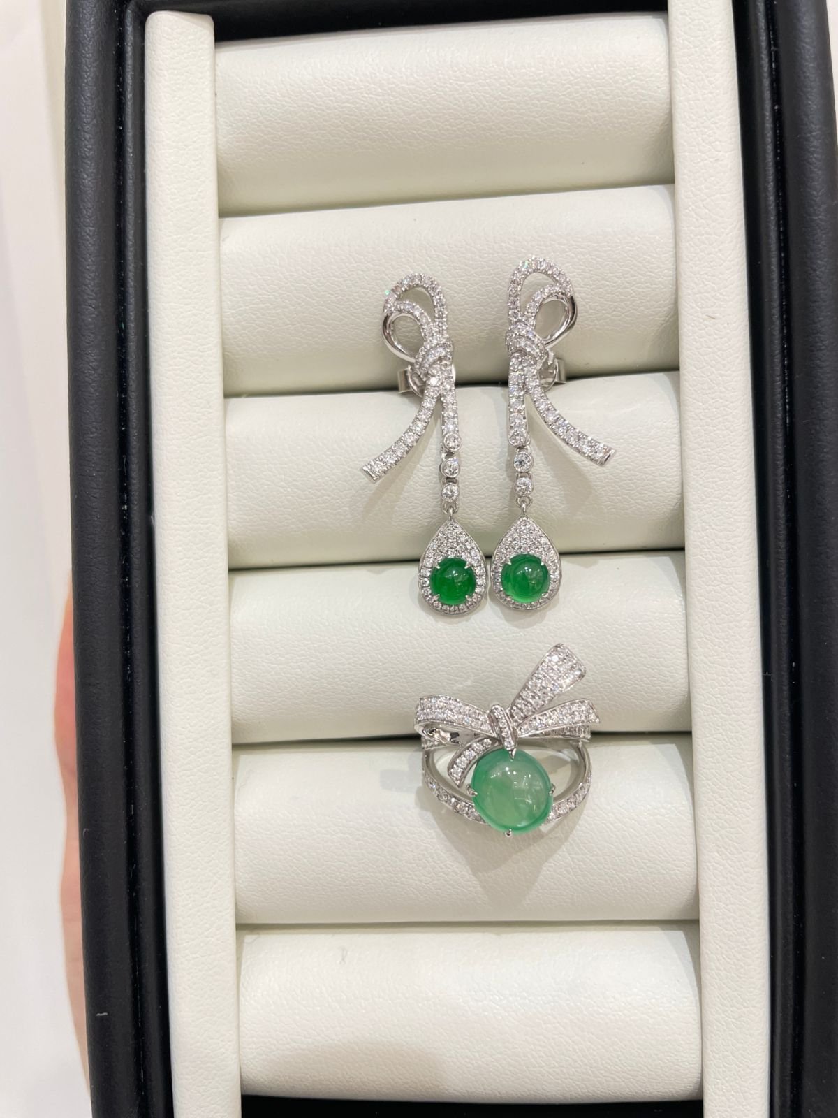 customizable diamond earrings and chinese style jade earrings are popular 18k gold jade diamond earring sets customizable diamond earrings and chinese style jade earrings are popular 18k gold jade diamond earring sets