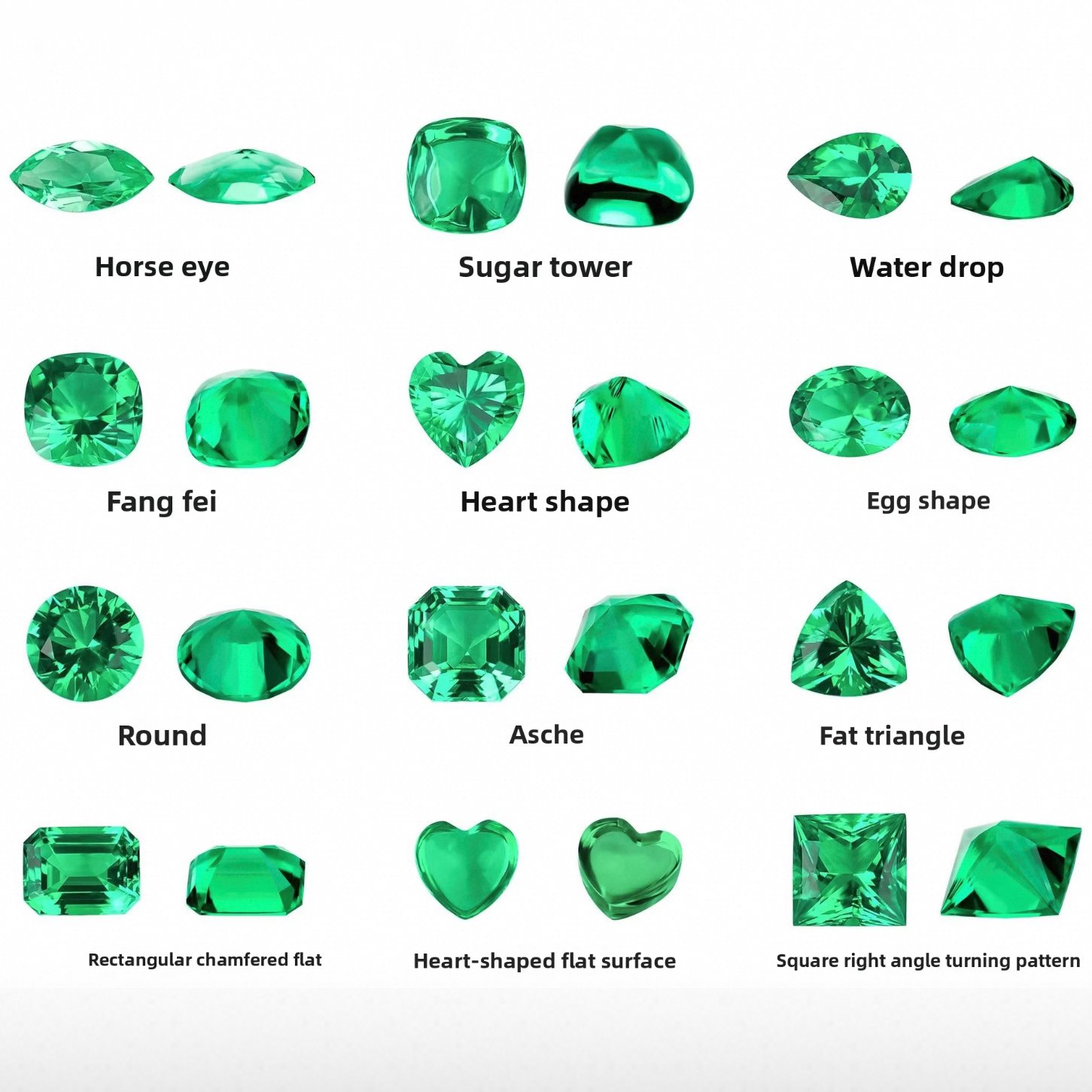 heart shaped flat bottom lab created emerald gem polished high jewelry entry luxury emerald green color treasure heart shaped flat bottom lab created emerald gem polished high jewelry entry luxury emerald green color treasure