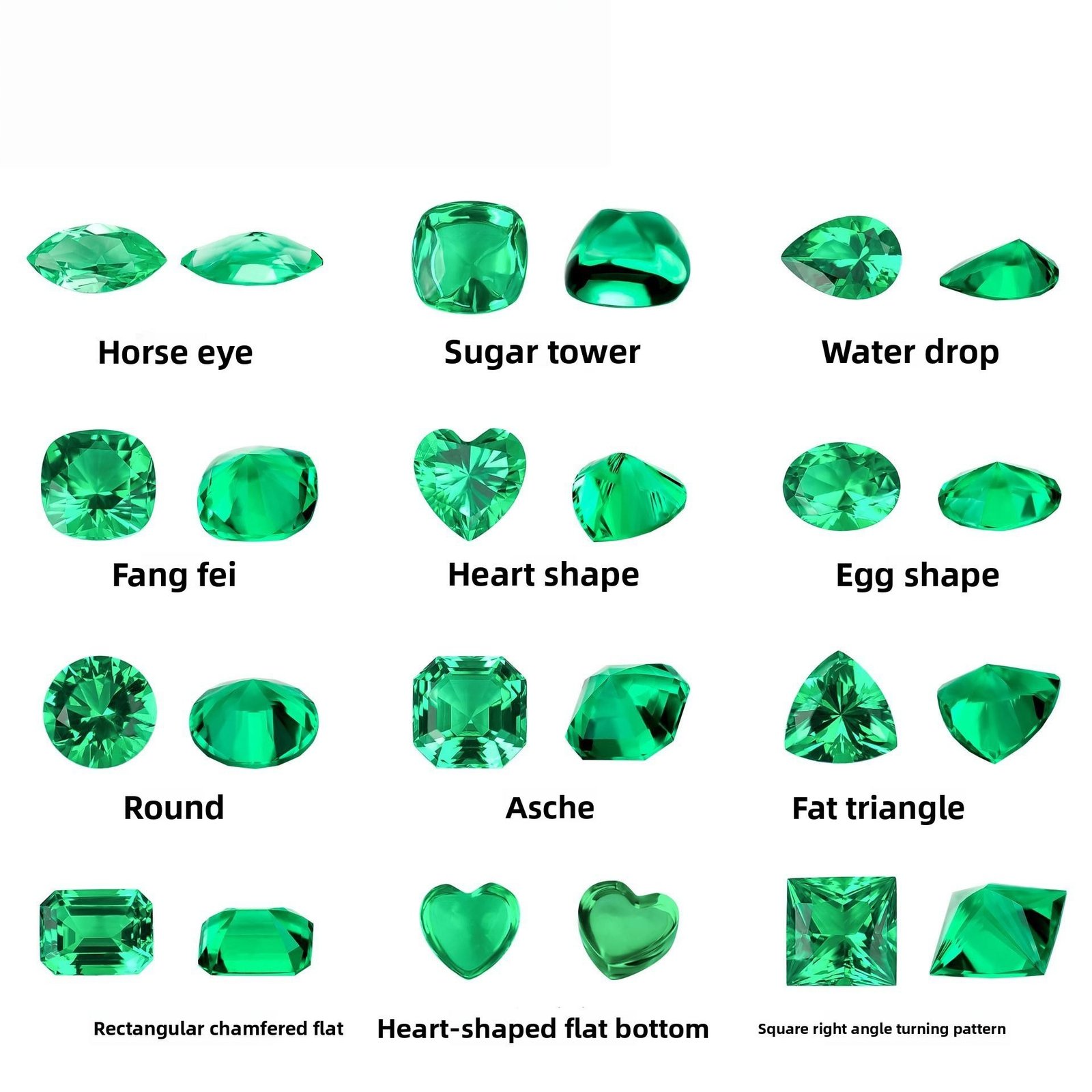 laboratory grown emerald synthetic fancy shape polished emerald cut colored gemstones full specifications source factory laboratory grown emerald synthetic fancy shape polished emerald cut colored gemstones full specifications source factory