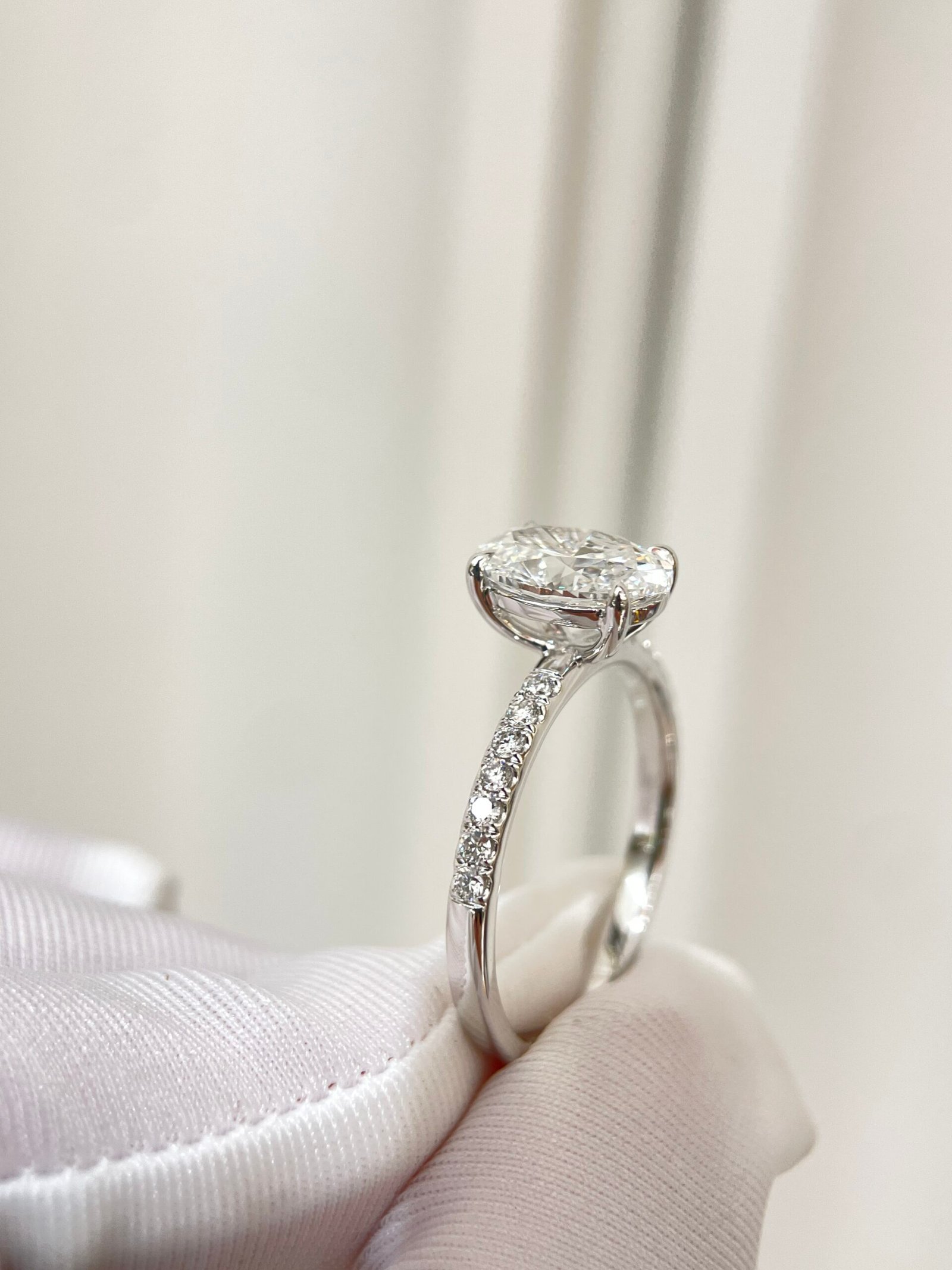 customizable 18k gold diamond rings, oval cut diamond rings, classic four prong full diamond rings, wedding gifts for women customizable 18k gold diamond rings, oval cut diamond rings, classic four prong full diamond rings, wedding gifts for women