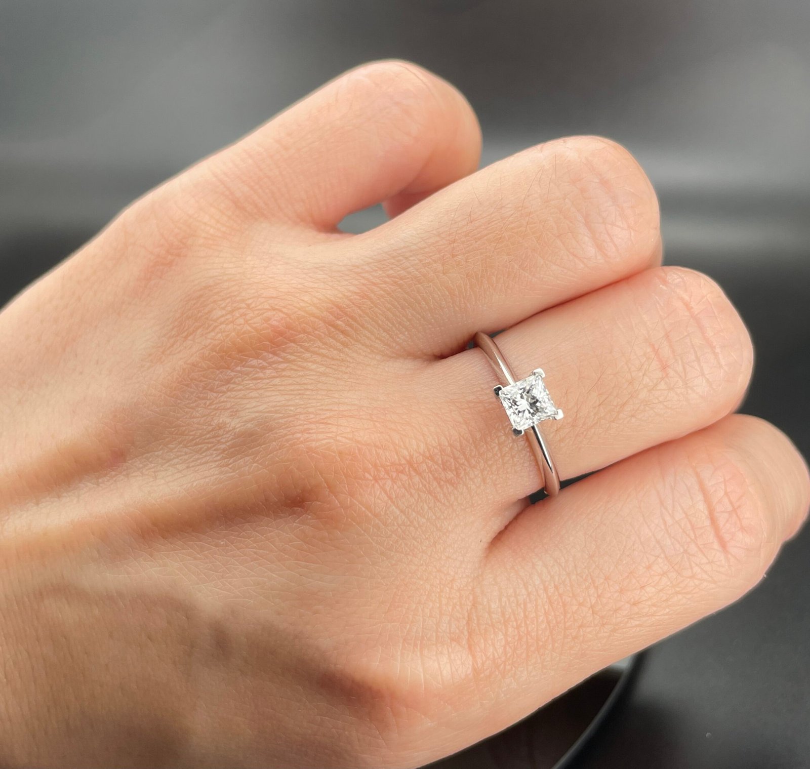 customizable diamond rings, igi certified 0.53ct square cut diamonds, 14k/18k gold engagement rings, affordable diamond rings customizable diamond rings, igi certified 0.53ct square cut diamonds, 14k/18k gold engagement rings, affordable diamond rings