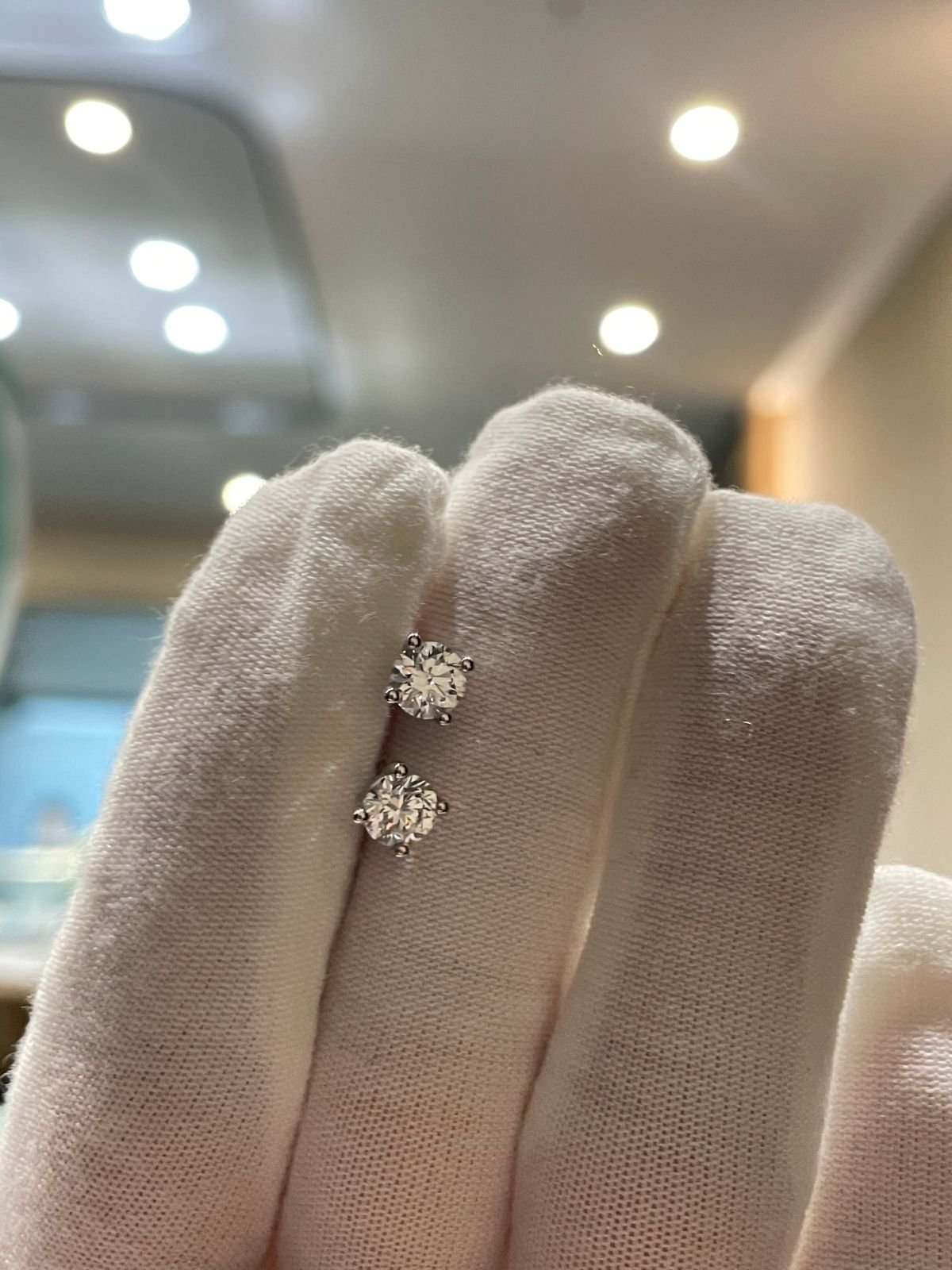 custom made classic earrings, four prong lab diamond stud earrings, 18k gold earrings, a bestseller for both men and women custom made classic earrings, four prong lab diamond stud earrings, 18k gold earrings, a bestseller for both men and women